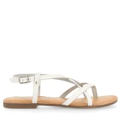 Gioseppo Sandalias Planas<Sandalias Romanas De Mujer Lelex Blancas