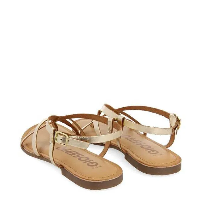 Gioseppo Sandalias Planas<Sandalias Romanas Mujer Lelex Dorado