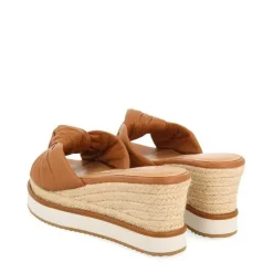 Gioseppo Sandalias Cuña<Sandalias Slip-On En Color Piel Con Detalle De Nudo Y Cuña Para Mujer Cakran