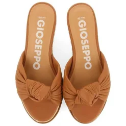 Gioseppo Sandalias Cuña<Sandalias Slip-On En Color Piel Con Detalle De Nudo Y Cuña Para Mujer Cakran