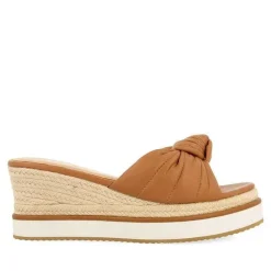Gioseppo Sandalias Cuña<Sandalias Slip-On En Color Piel Con Detalle De Nudo Y Cuña Para Mujer Cakran