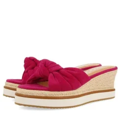 Gioseppo Sandalias Cuña<Sandalias Slip-On En Color Fucsia Con Detalle De Nudo Y Cuña Para Mujer Cakran