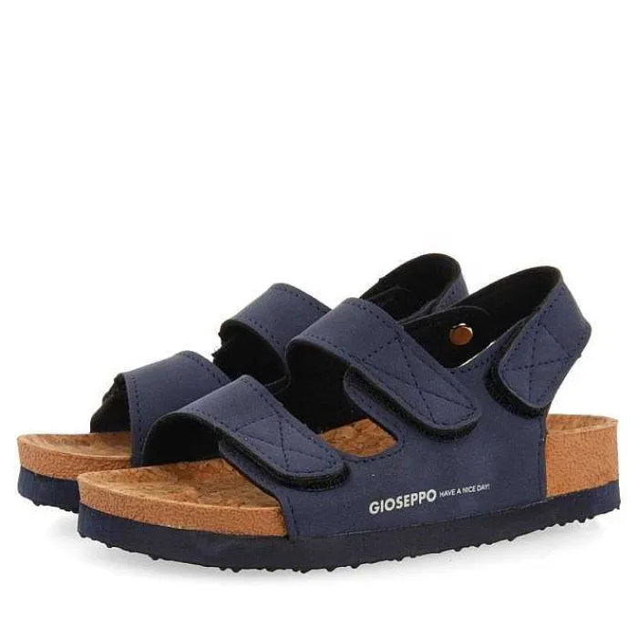 Gioseppo Niños |Chancletas<Sandalias Suela Bio Azul Marino Con Cierre Ajustable Para Nino Y Nina Krapina