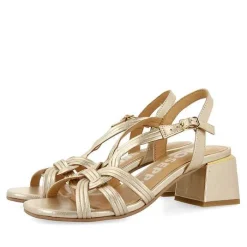 Gioseppo Sandalias Tacon<Sandalias Tacon Color Platino Y Tiras Trenzadas Para Mujer Bulqize
