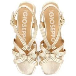 Gioseppo Sandalias Tacon<Sandalias Tacon Color Platino Y Tiras Trenzadas Para Mujer Bulqize