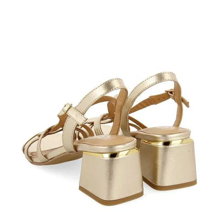 Gioseppo Sandalias Tacon<Sandalias Tacon Color Platino Y Tiras Trenzadas Para Mujer Bulqize