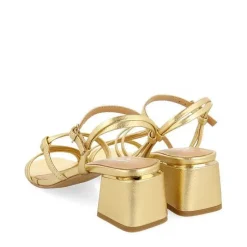 Gioseppo Sandalias Tacon<Sandalias Tacon Dorado Con Tiras Trenzadas Para Mujer Pustec