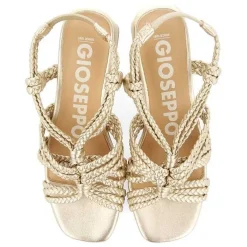 Gioseppo Sandalias Tacon<Sandalias Tacon Dorado Piel Trenzada Para Mujer Maliq