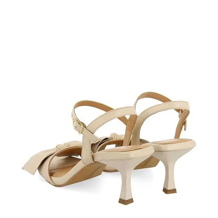 Gioseppo Sandalias Tacon<Sandalias Tacon Fino Blanco Rojo Con Detalle Lazo Para Mujer Patti