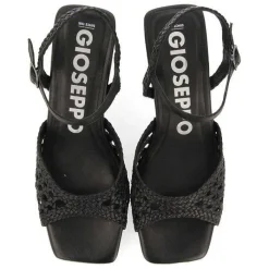 Gioseppo Sandalias Tacon<Sandalias Tacon Fino Negro Con Piel Trenzada Para Mujer Durseley