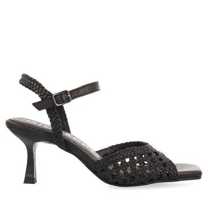 Gioseppo Sandalias Tacon<Sandalias Tacon Fino Negro Con Piel Trenzada Para Mujer Durseley