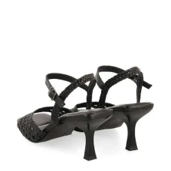 Gioseppo Sandalias Tacon<Sandalias Tacon Fino Negro Con Piel Trenzada Para Mujer Durseley
