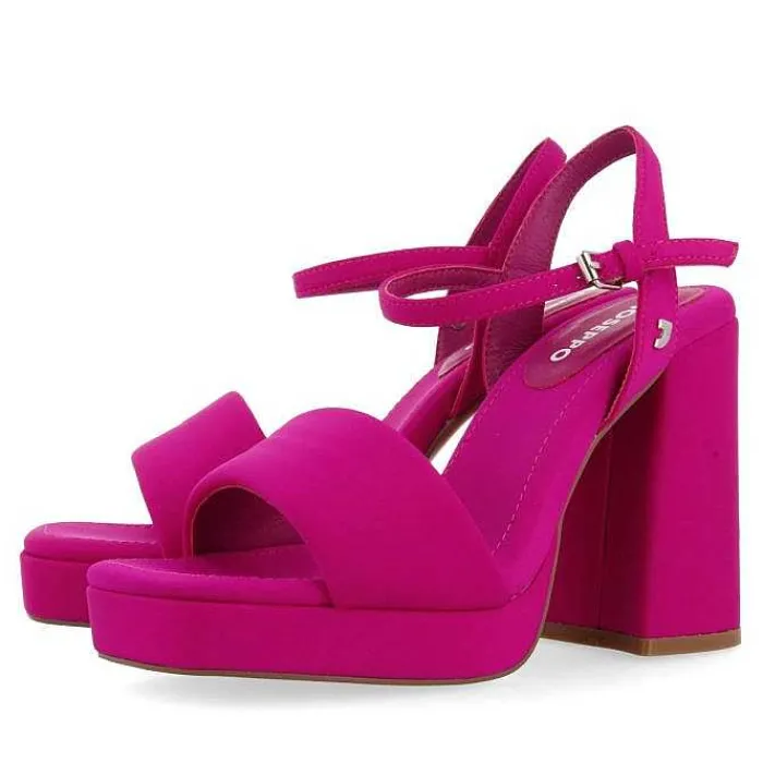 Gioseppo Sandalias Tacon<Sandalias Tacon Fucsia Y Tira Acolchada Para Mujer Denton