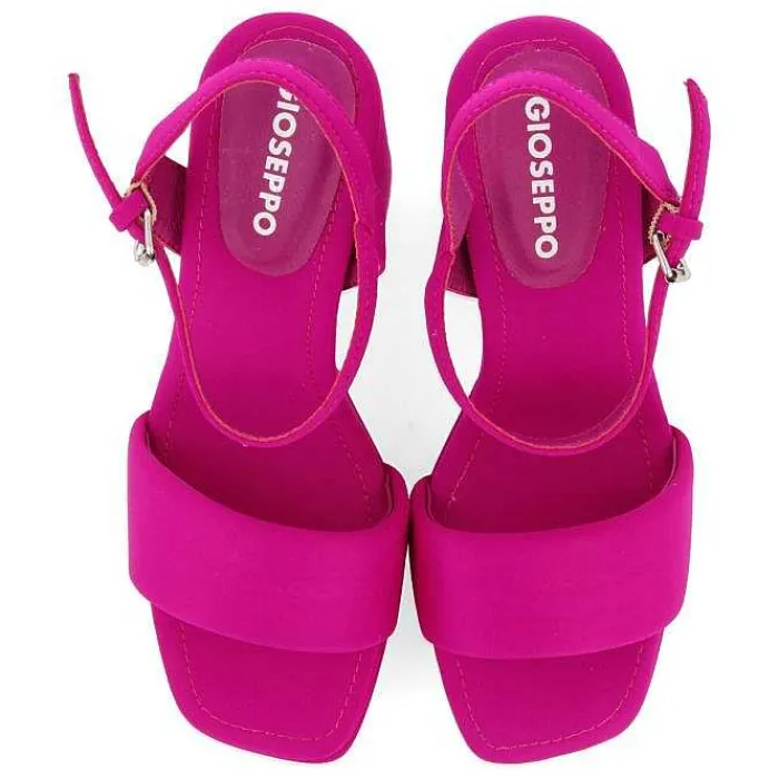 Gioseppo Sandalias Tacon<Sandalias Tacon Fucsia Y Tira Acolchada Para Mujer Denton