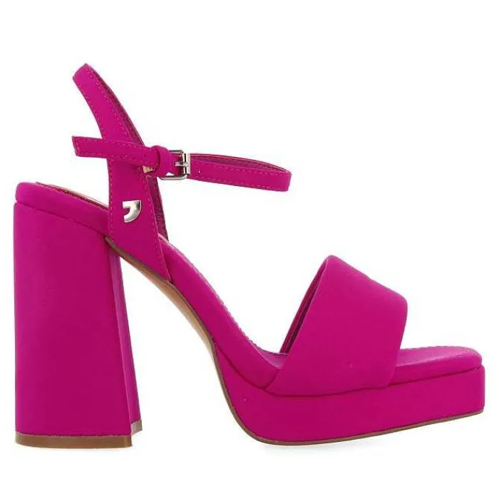 Gioseppo Sandalias Tacon<Sandalias Tacon Fucsia Y Tira Acolchada Para Mujer Denton