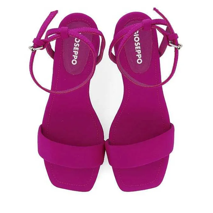 Gioseppo Sandalias Tacon<Sandalias Tacon Fucsia Y Tira Acolchada Para Mujer Giarre