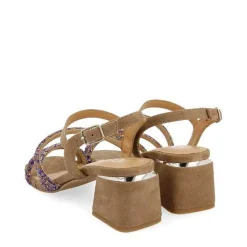 Gioseppo Sandalias Tacon<Sandalias Tacon Taupe Con Tiras Y Adornos Para Mujer Cakovec