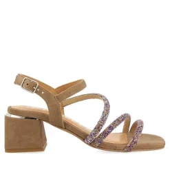 Gioseppo Sandalias Tacon<Sandalias Tacon Taupe Con Tiras Y Adornos Para Mujer Cakovec