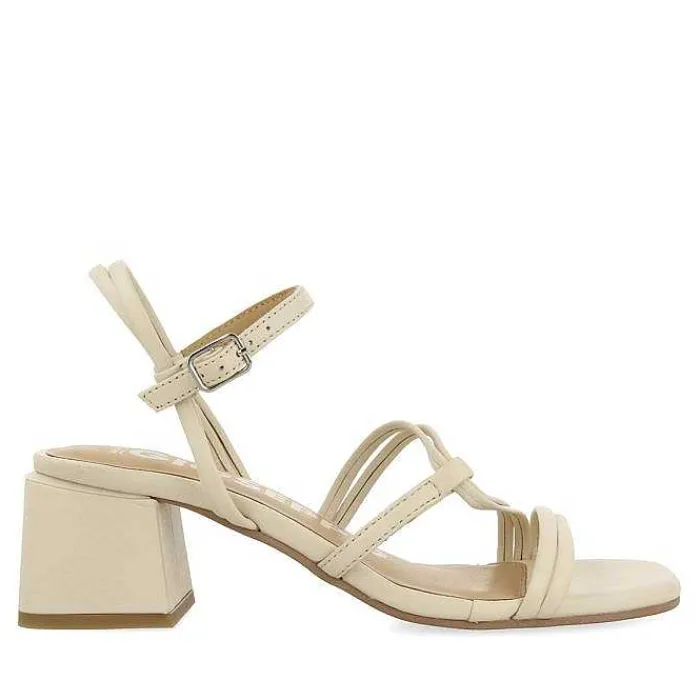 Gioseppo Sandalias Tacon<Sandalias Tacon Tirantes Trenzados Blanco Rojo Pustec