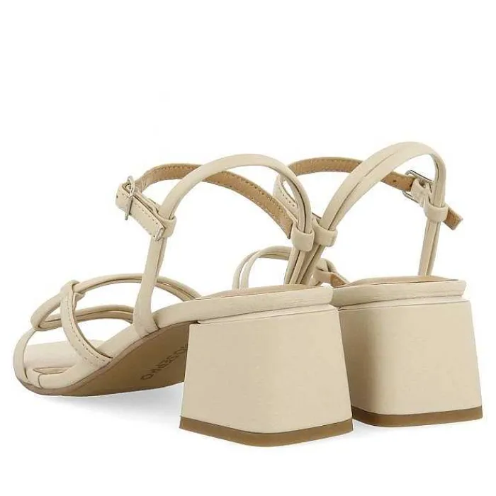 Gioseppo Sandalias Tacon<Sandalias Tacon Tirantes Trenzados Blanco Rojo Pustec