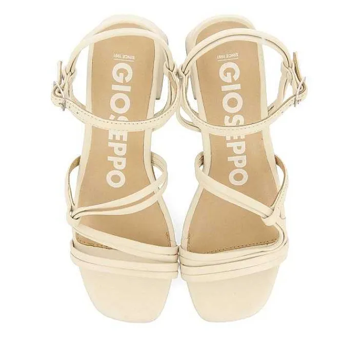 Gioseppo Sandalias Tacon<Sandalias Tacon Tirantes Trenzados Blanco Rojo Pustec
