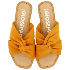Gioseppo Sandalias Planas<Sandalias Tela De Piel Naranja Para Mujer Agira
