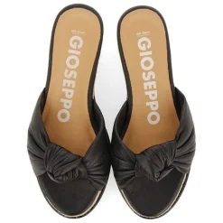 Gioseppo Sandalias Cuña<Sandalias Tela Negras Con Detalle De Nudo Y Cuña Para Mujer Cakran