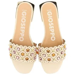 Gioseppo Sandalias Planas<Sandalias Tipo Pala Color Blanco Con Adornos Tachuelas Para Mujer Labin