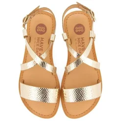 Gioseppo Niñas |Sandalias<Sandalias Tirantes Piel Dorada Nina Y Nino Komsi