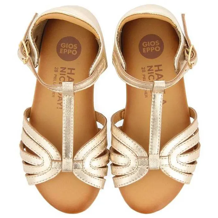 Gioseppo Niñas |Sandalias<Sandalias Tirantes Piel Dorada Nina Y Nino Aripeka