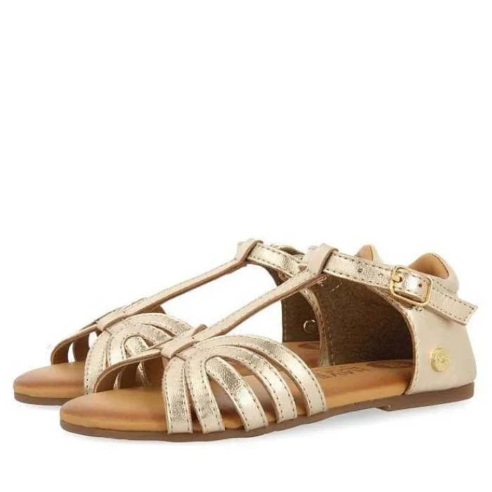 Gioseppo Niñas |Sandalias<Sandalias Tirantes Piel Dorada Nina Y Nino Aripeka