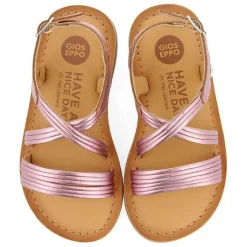 Gioseppo Niñas |Sandalias<Sandalias Tiras Piel Metalizada Rosa Nina Y Nino Kerrier Tiras Piel