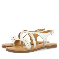 Gioseppo Niñas |Sandalias<Sandalias Tiras Tubulares De Piel Blancas Para Nina Y Nino Anexo