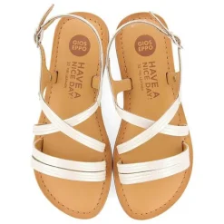 Gioseppo Niñas |Sandalias<Sandalias Tiras Tubulares De Piel Blancas Para Nina Y Nino Anexo