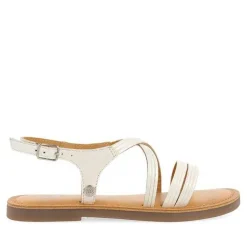 Gioseppo Niñas |Sandalias<Sandalias Tiras Tubulares De Piel Blancas Para Nina Y Nino Anexo