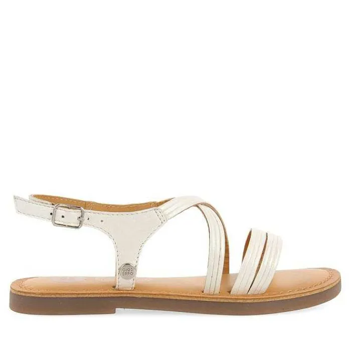 Gioseppo Niñas |Sandalias<Sandalias Tiras Tubulares De Piel Blancas Para Nina Y Nino Anexo