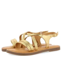 Gioseppo Niñas |Sandalias<Sandalias Tiras Tubulares En Piel Dorada Para Nina Y Nino Anexo