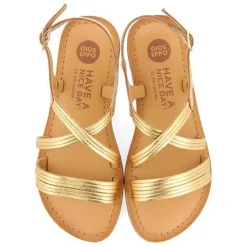Gioseppo Niñas |Sandalias<Sandalias Tiras Tubulares En Piel Dorada Para Nina Y Nino Anexo