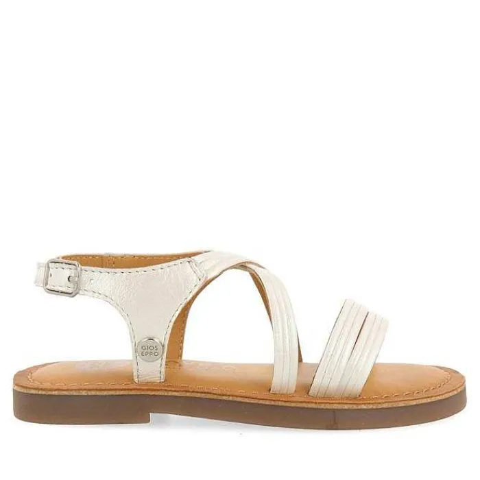 Gioseppo Niñas |Sandalias<Sandalias Tiras Tubulares De Piel Blancas Para Nina Y Nino Kerrier