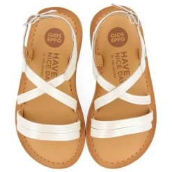 Gioseppo Niñas |Sandalias<Sandalias Tiras Tubulares De Piel Blancas Para Nina Y Nino Kerrier