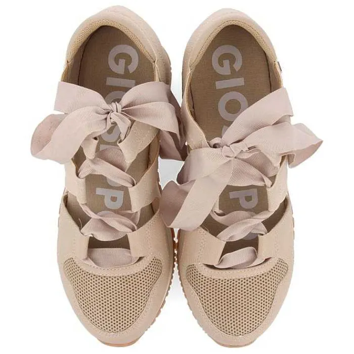 Gioseppo Sandalias Deportivas<Sneakers Alpargata Beige Para Mujer Lizarda