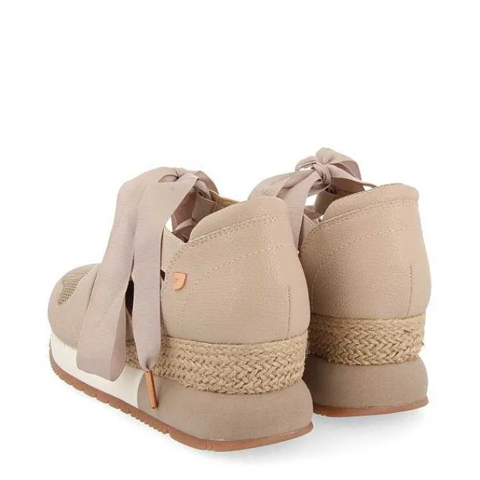 Gioseppo Sandalias Deportivas<Sneakers Alpargata Beige Para Mujer Lizarda