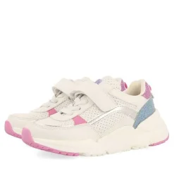 Gioseppo Niñas |Zapatillas<Sneakers Blancas Con Brillantes, Detalles De Colores Y Suela Voluminosa Para Nino Y Nina Drain