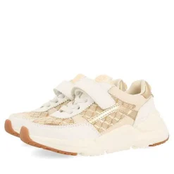 Gioseppo Niñas |Zapatillas<Sneakers Blancas Con Detalles De Rafia Y Accesos Metalicos Para Nina Y Nino Kukur