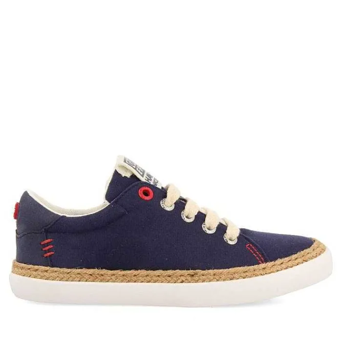 Gioseppo Niños |Zapatillas<Sneakers Color Azul Marino Con Detalle De Rafia Y Decoraciones De Color Para Nino Y Nina Tunje