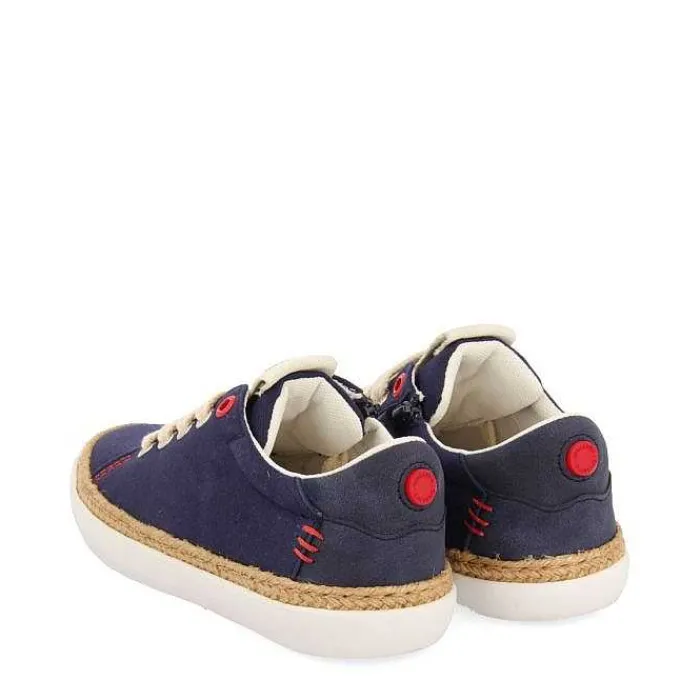 Gioseppo Niños |Zapatillas<Sneakers Color Azul Marino Con Detalle De Rafia Y Decoraciones De Color Para Nino Y Nina Tunje