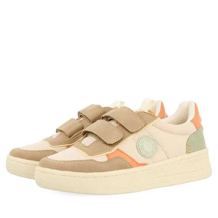 Gioseppo Niñas |Zapatillas<Sneakers Color Beige Estilo Retro Con Detalles De Colores Para Nina Y Nino Welaka