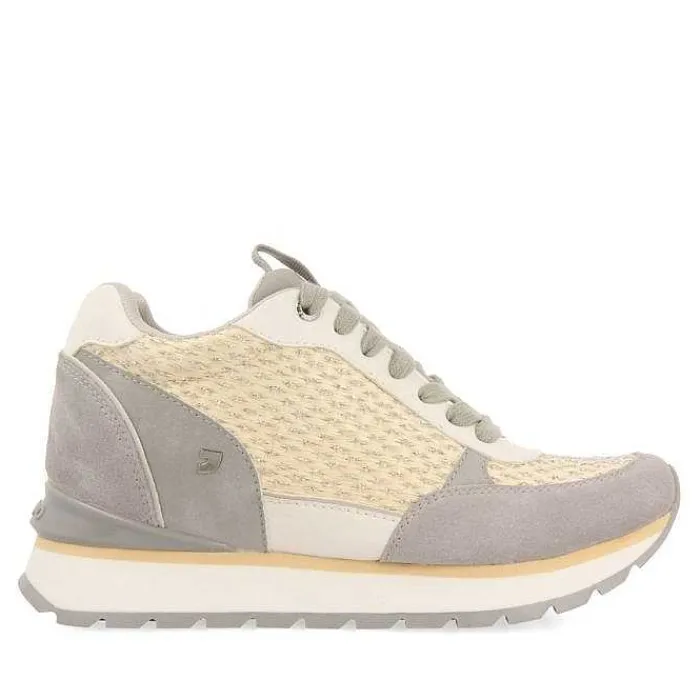 Gioseppo Zapatillas De Deporte De Cuña<Sneakers Dorada Con Cuña Interior Y Detalles Trenzados Para Mujer Hekal