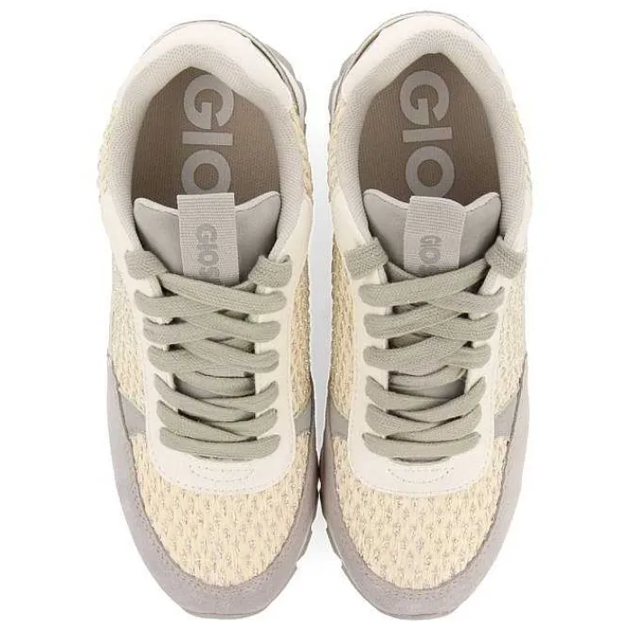 Gioseppo Zapatillas De Deporte De Cuña<Sneakers Dorada Con Cuña Interior Y Detalles Trenzados Para Mujer Hekal