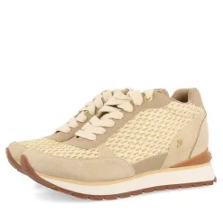 Gioseppo Zapatillas De Deporte De Cuña<Sneakers Dorada Con Cuña Interior Y Detalles Trenzados Para Mujer Hekal